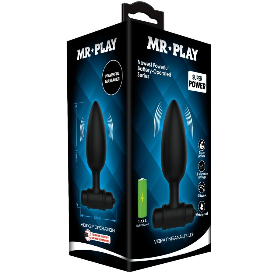 MR PLAY - PLUG ANAL SUPER POWERAVEC VIBRATION MR PLAY