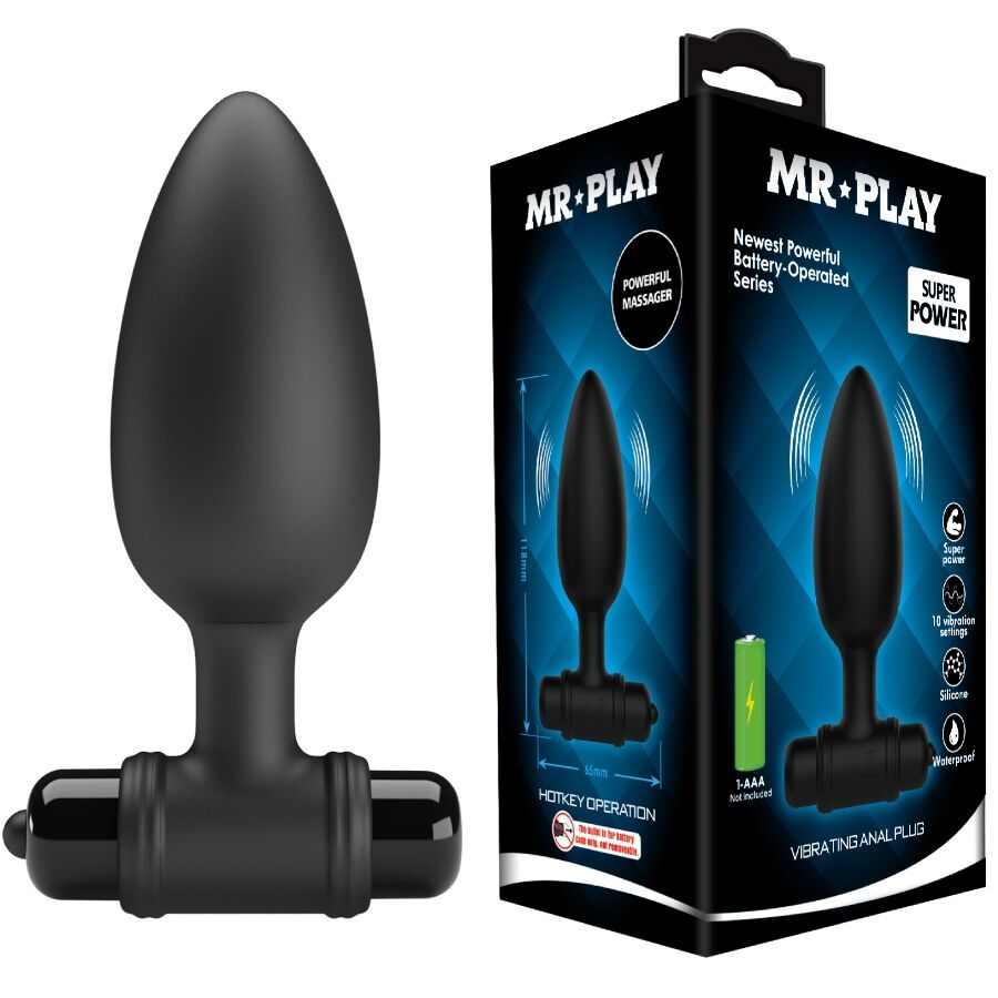 MR PLAY - PLUG ANAL SUPER POWERAVEC VIBRATION MR PLAY