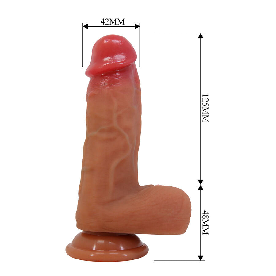 PRETTY LOVE - CURTIS GODEMICHET RÉALISTE AVEC VENTOUSE 17,3 CM -Ø- 4,2 CM PRETTY LOVE HIGH GRADE