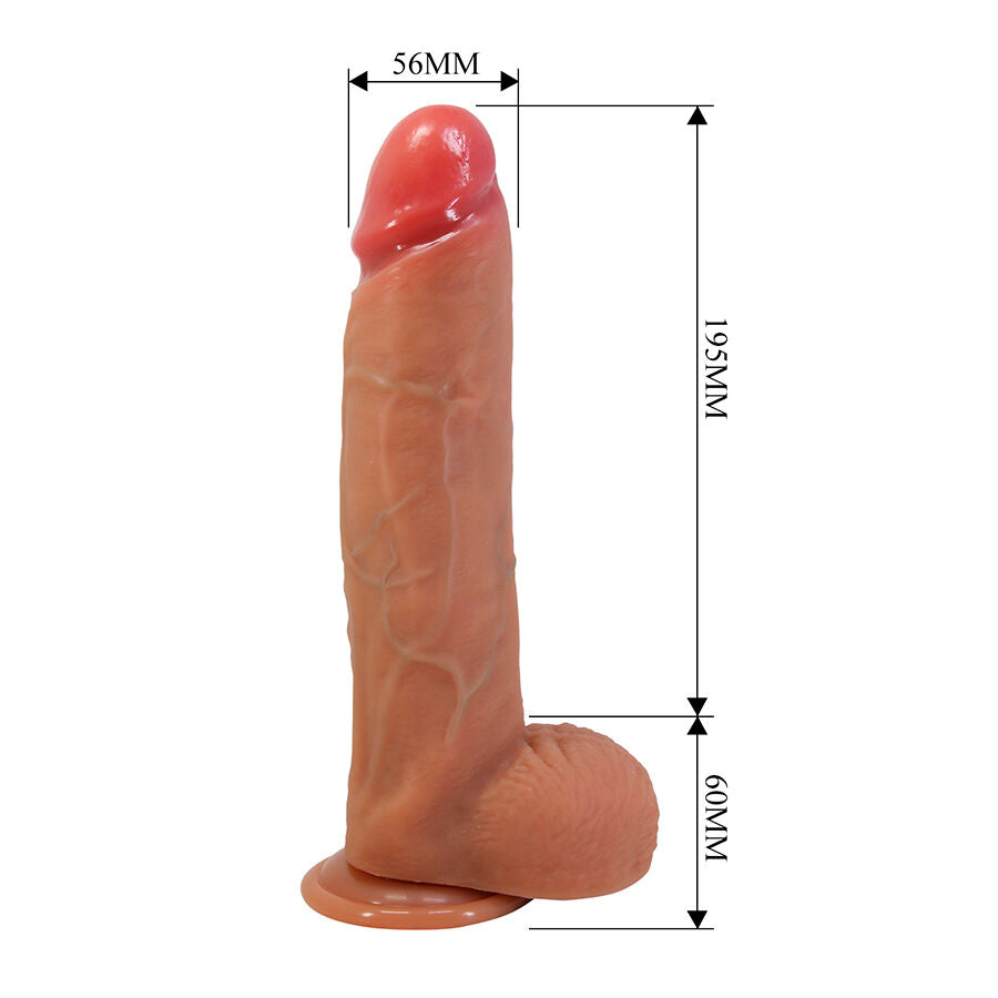 PRETTY LOVE - MENDEL GODEMICHET RÉALISTE AVEC VENTOUSE 25,5 CM -Ø- 5,6 CM PRETTY LOVE HIGH GRADE