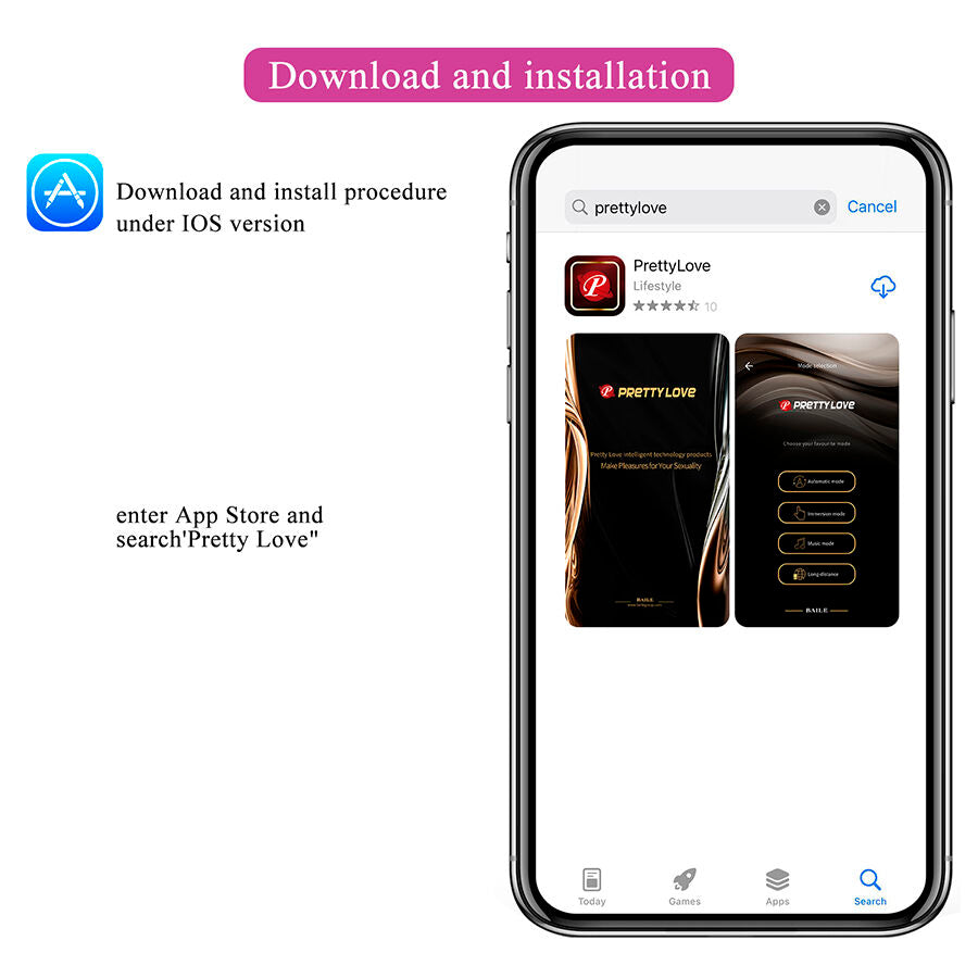 PRETTY LOVE - DORA VIBRATEUR INVISIBLE AVEC APPLICATION GRATUITE PRETTY LOVE SMART