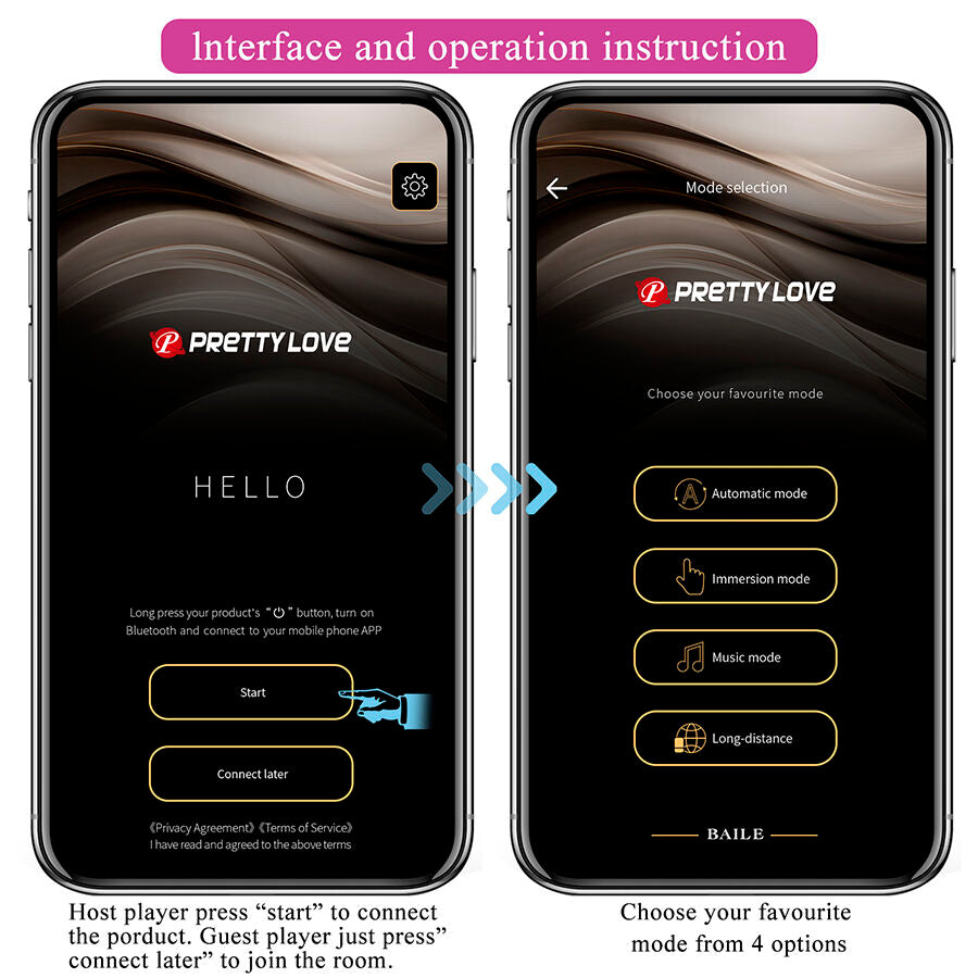 PRETTY LOVE - DORA VIBRATEUR INVISIBLE AVEC APPLICATION GRATUITE PRETTY LOVE SMART