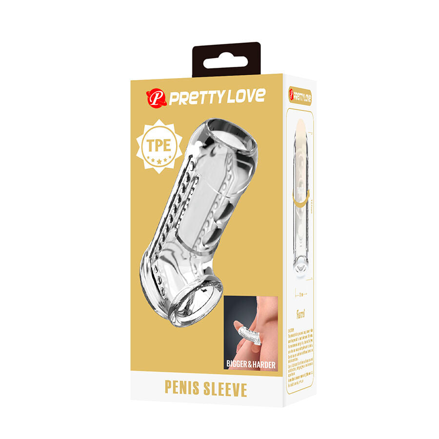 PRETTY LOVE - GAINE PÉNIENNE TEXTURÉE TRANSPARENTE PRETTY LOVE MALE