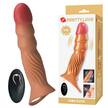 PRETTY LOVE - MANCHON PÉNIS TEXTURÉ AVEC VIBRATION ET TÉLÉCOMMANDE PRETTY LOVE MALE