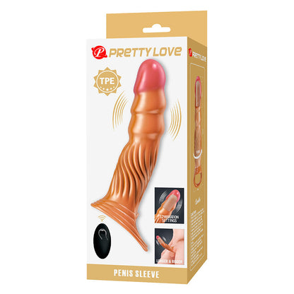 PRETTY LOVE - MANCHON PÉNIS TEXTURÉ AVEC VIBRATION ET TÉLÉCOMMANDE PRETTY LOVE MALE