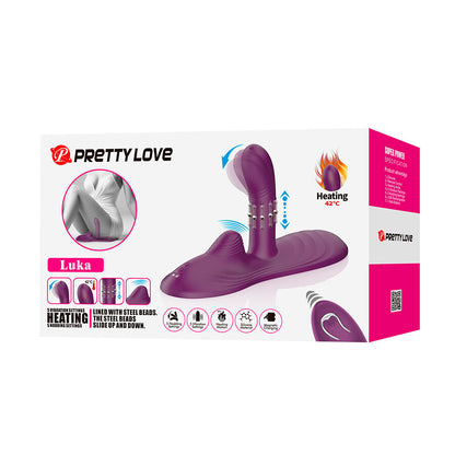 PRETTY LOVE - LUKA VIBRATEUR À POSITION ASSISE AVEC EFFET CHAUFFANT ET TÉLÉCOMMANDE PRETTY LOVE FLIRTATION
