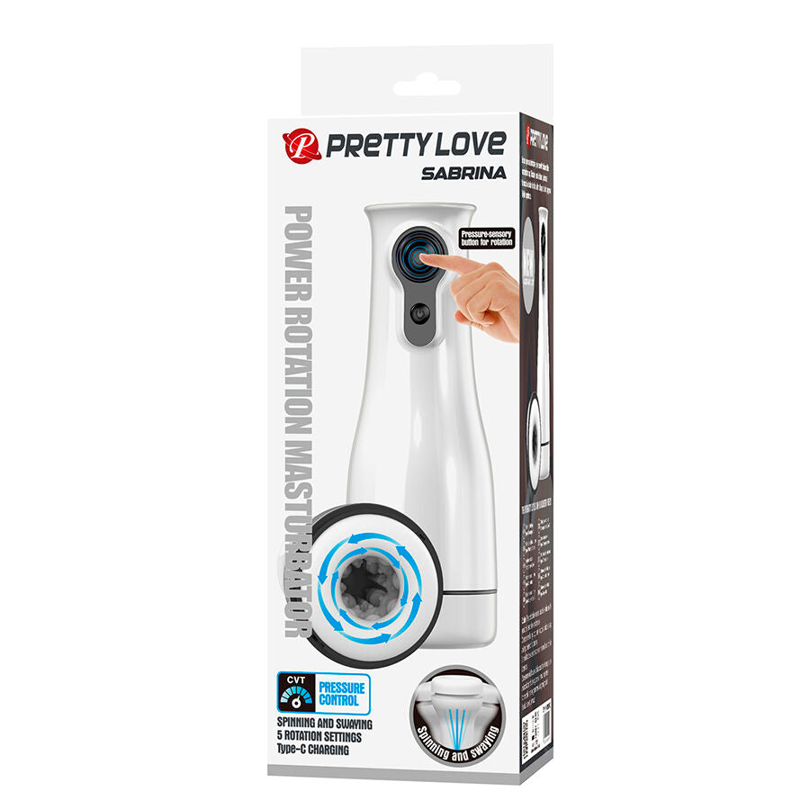 PRETTY LOVE - SABRINA MASTURBATEUR MASCULIN ROTATIF ET À BASCULE PRETTY LOVE MALE