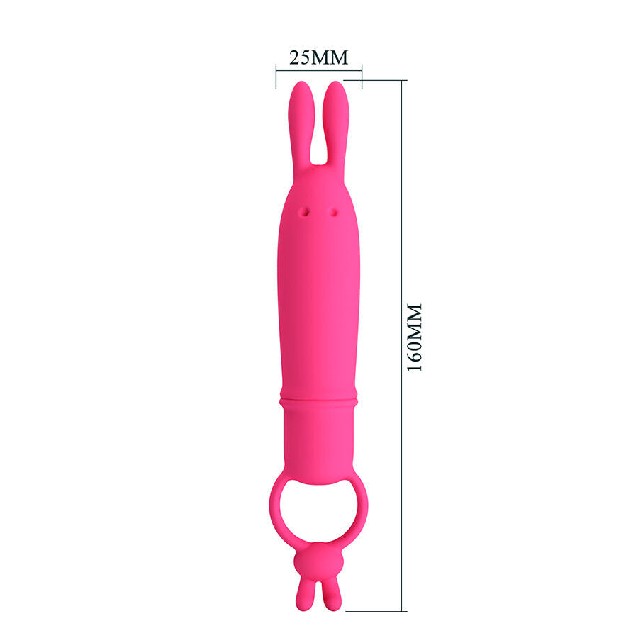 PRETTY LOVE - DELIA VIBRATEUR RABBIT AVEC ANNEAU DE RÉSISTANCE PRETTY LOVE FLIRTATION