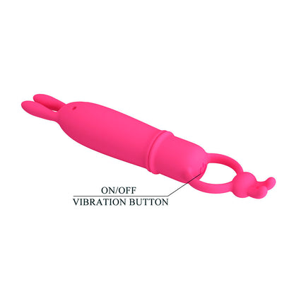 PRETTY LOVE - DELIA VIBRATEUR RABBIT AVEC ANNEAU DE RÉSISTANCE PRETTY LOVE FLIRTATION