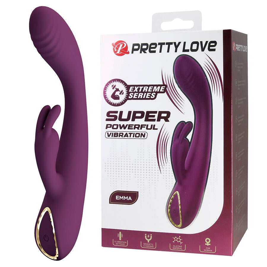 PRETTY LOVE - EMMA VIBRATEUR VIOLET RABBIT AVEC STIMULATEUR PRETTY LOVE FLIRTATION