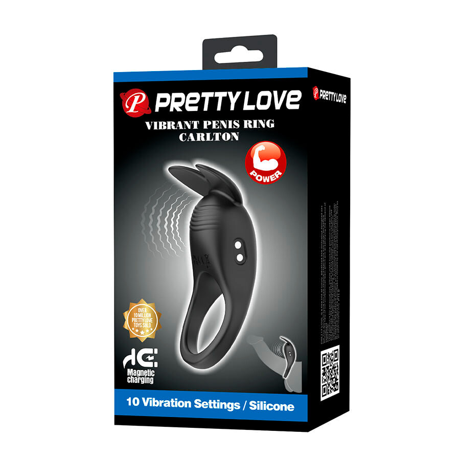 PRETTY LOVE - CARLTON ANNEAU PÉNIS AVEC STIMULATEUR CLITORIAL PRETTY LOVE MALE