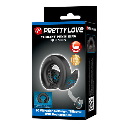 PRETTY LOVE - QUENTIN ANNEAU PÉNIS AVEC STIMULATEUR TESTICULAIRE PRETTY LOVE MALE