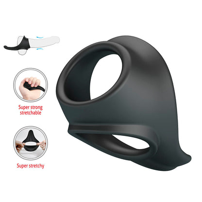 CRAZY BULL - ZADOK ANNEAU ERGONOMIQUE AVEC STIMULATEUR PÉRINÉAL CRAZY BULL