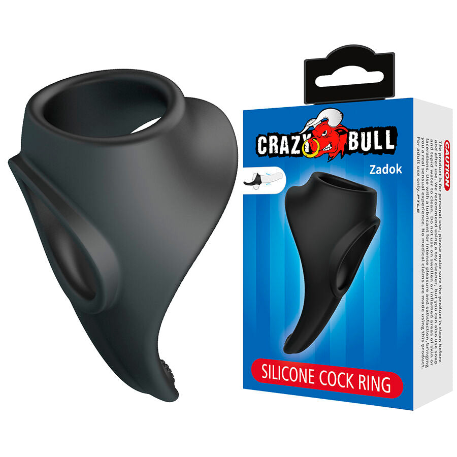 CRAZY BULL - ZADOK ANNEAU ERGONOMIQUE AVEC STIMULATEUR PÉRINÉAL CRAZY BULL