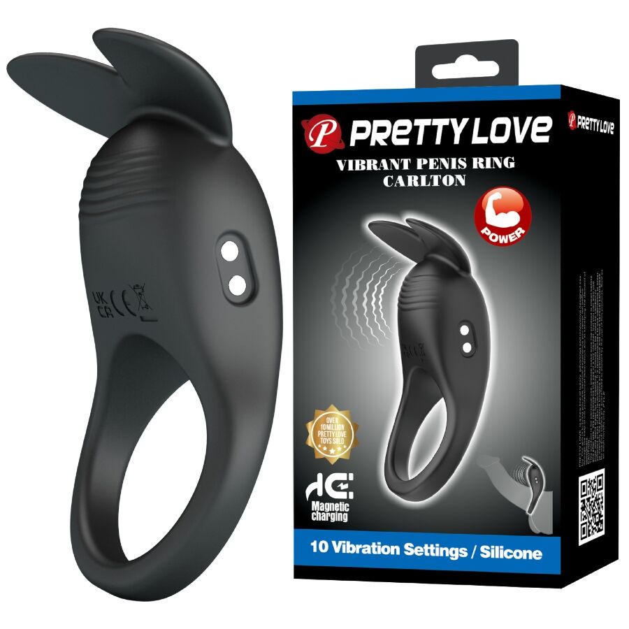 PRETTY LOVE - CARLTON ANNEAU PÉNIS AVEC STIMULATEUR CLITORIAL PRETTY LOVE MALE