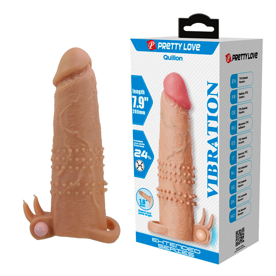 PRETTY LOVE - QUILLON MANCHON PÉNIS AVEC STIMULATEUR CLITORIAL ET VIBRATION PRETTY LOVE MALE