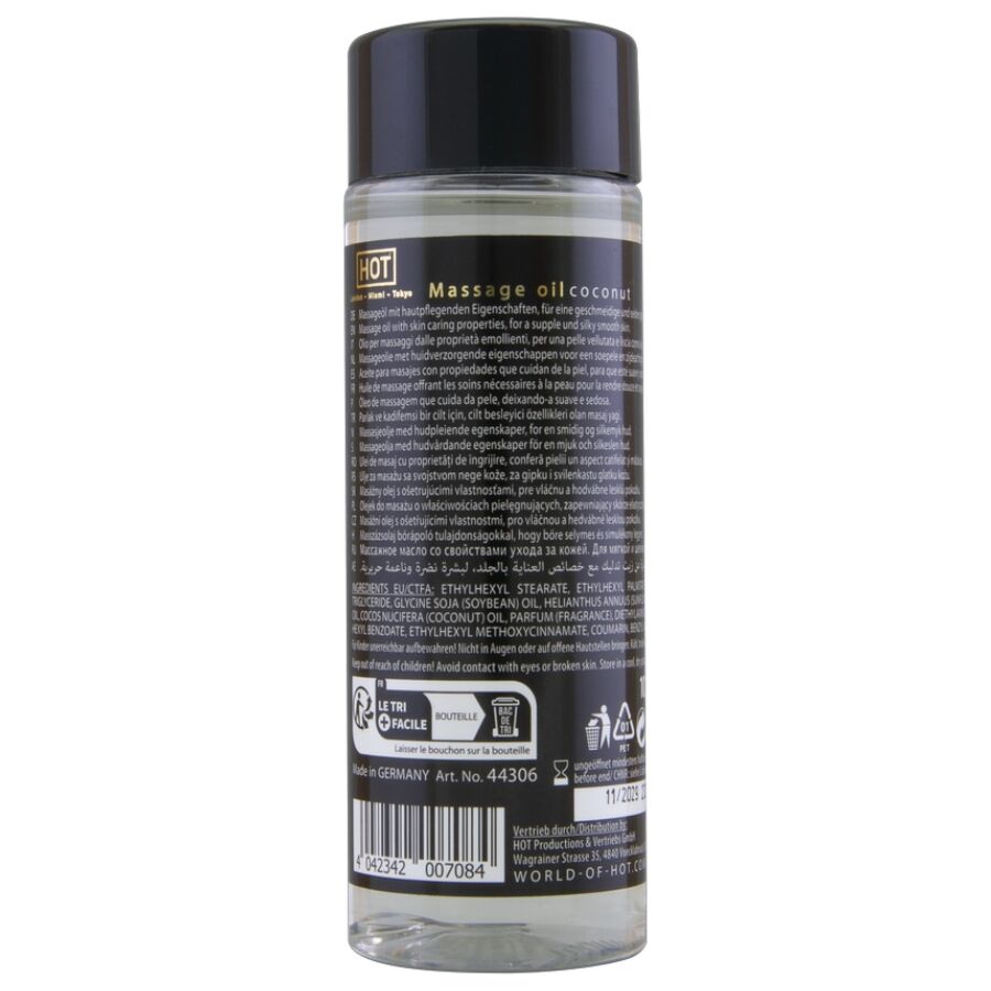 HOT - HUILE DE MASSAGE À LA NOIX DE COCO 100 ML HOT
