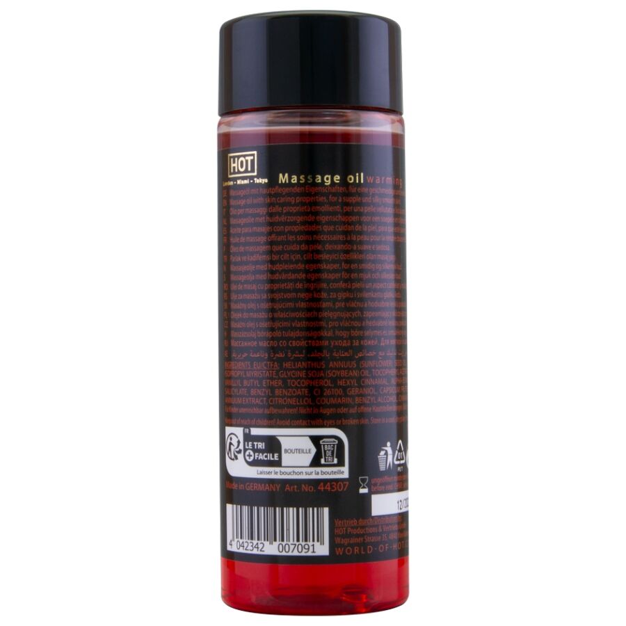 HOT - HUILE DE MASSAGE CHAUFFANTE 100 ML HOT