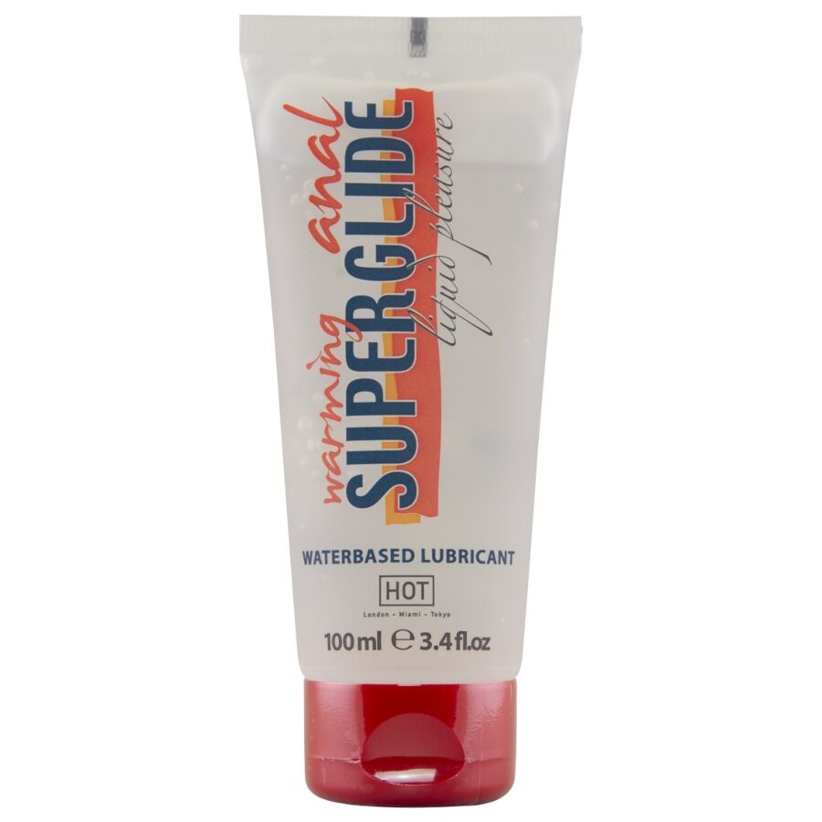 HOT - LIQUIDE CHAUFFANT POUR PLAISIR ANAL SUPERGLIDE 100 ML HOT