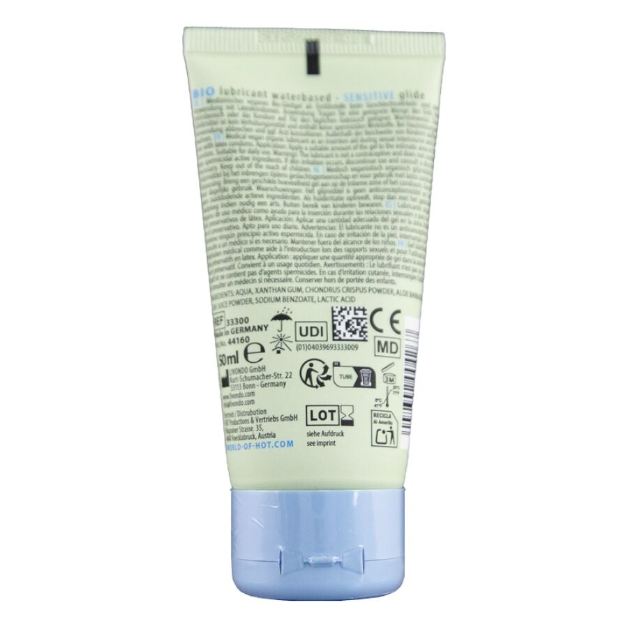 HOT - BIO LUBRIFIANT À BASE D'EAU SENSITIV 50 ML HOT