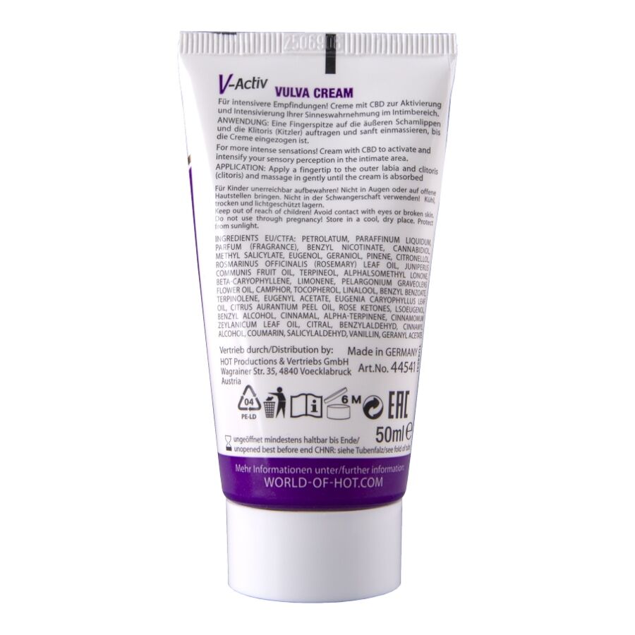 CHAUD - GANT DE CRÈME VULVAIRE CBD 50ML HOT