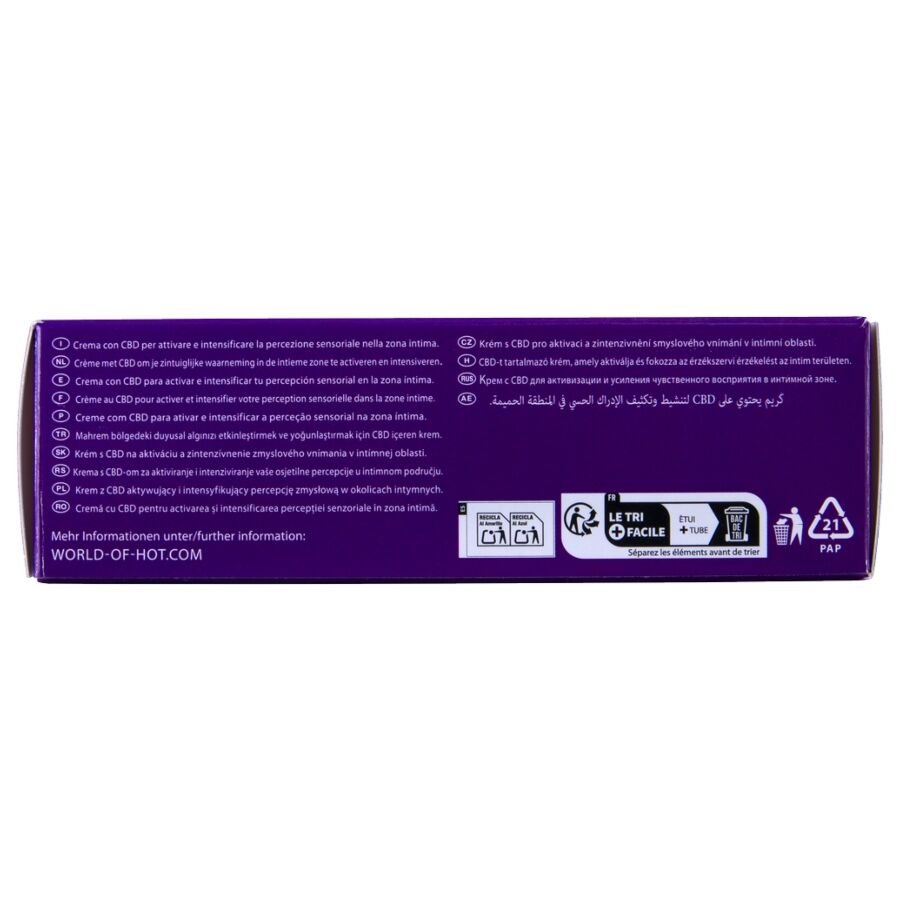 CHAUD - GANT DE CRÈME VULVAIRE CBD 50ML HOT