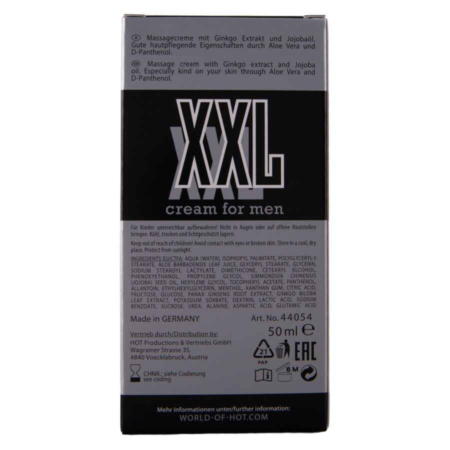 HOT - CRÈME XXL POUR HOMMES 50 ML HOT