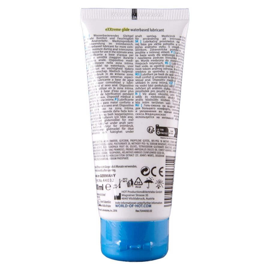 HOT - EXXTREME GLIDE LUBRIFIANT À BASE D'EAU + HUILE DE CONFORT A+ 100 ML HOT
