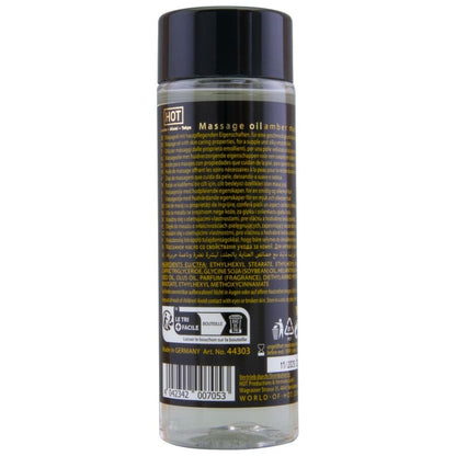 HOT - HUILE DE MASSAGE AMBRE ET MUSC 100 ML HOT