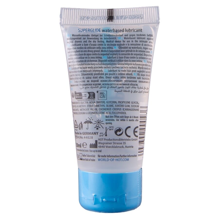 CHAUD - SUPERGLIDE LIQUID PLEASURE LUBRIFIANT À BASE D'EAU 30 ML HOT