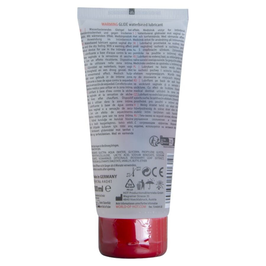 HOT - LUBRIFIANT LIQUIDE ET GLISSANT POUR UN PLAISIR INTENSE À BASE D'EAU 100 ML HOT