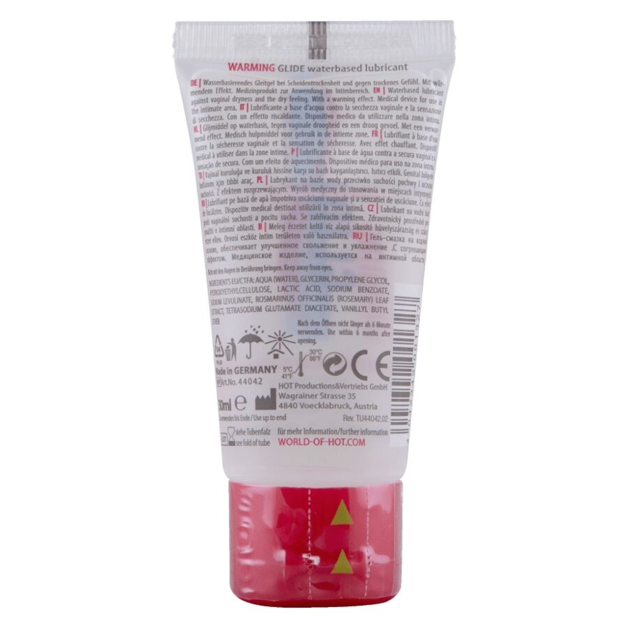 HOT - LUBRIFIANT LIQUIDE CHAUFFANT À BASE D'EAU 30 ML HOT