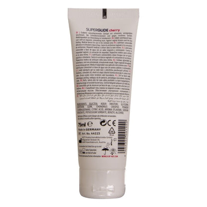 HOT - SUPERGLIDE LUBRIFIANT COMESTIBLE À BASE D'EAU CERISE 75 ML HOT