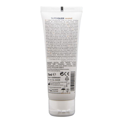 HOT - SUPERGLIDE LUBRIFIANT COMESTIBLE À BASE D'EAU ET DE NOIX DE COCO 75 ML HOT