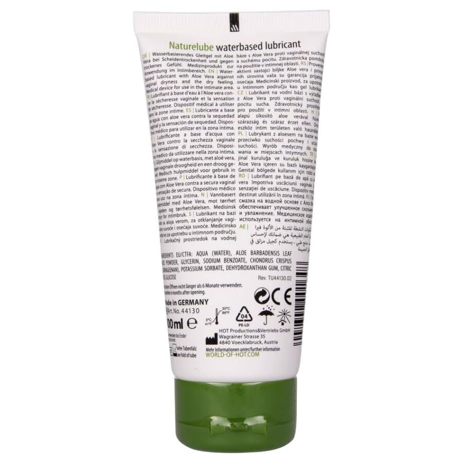 HOT - NATURE LUBE À BASE D'EAU ET D'ALOE VERA 100 ML HOT