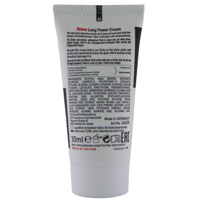 HOT - RHINO LONG POWER CREAM 30 ML HOT