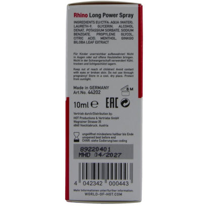 HOT - RHINO LONG POWER SPRAY 10 ML HOT