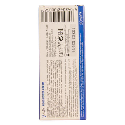 HOT - CRÈME STIMULANTE POUR LE PÉNIS V-ACTIV POUR HOMMES 50 ML HOT