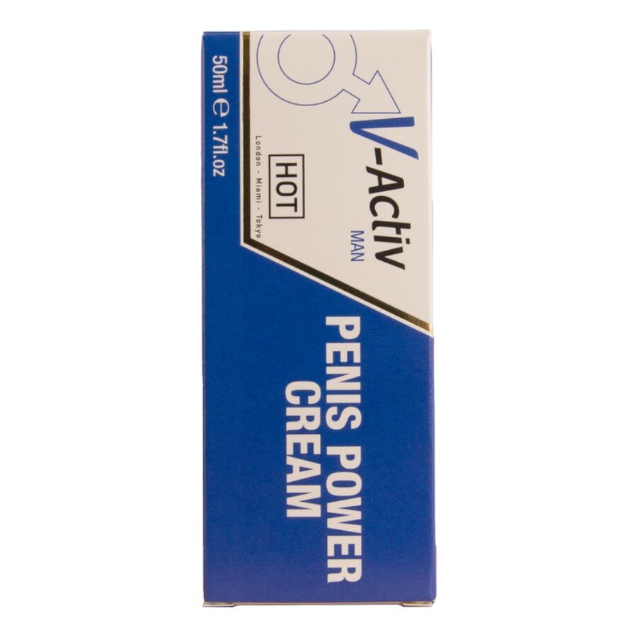 HOT - CRÈME STIMULANTE POUR LE PÉNIS V-ACTIV POUR HOMMES 50 ML HOT