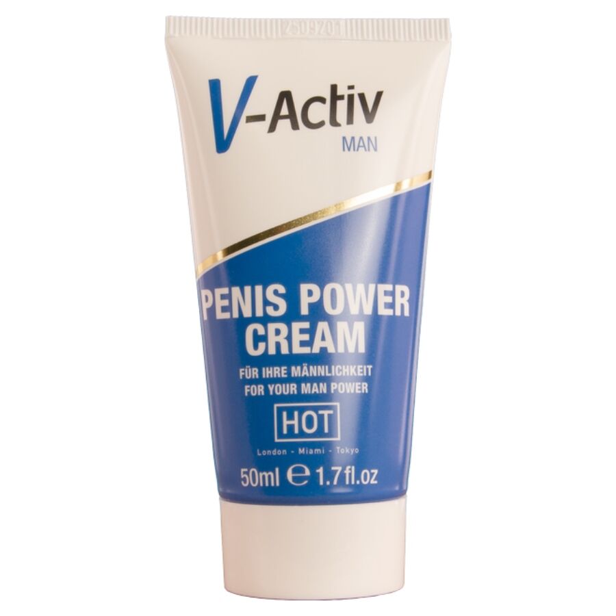 HOT - CRÈME STIMULANTE POUR LE PÉNIS V-ACTIV POUR HOMMES 50 ML HOT