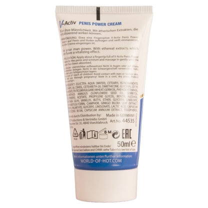 HOT - CRÈME STIMULANTE POUR LE PÉNIS V-ACTIV POUR HOMMES 50 ML HOT