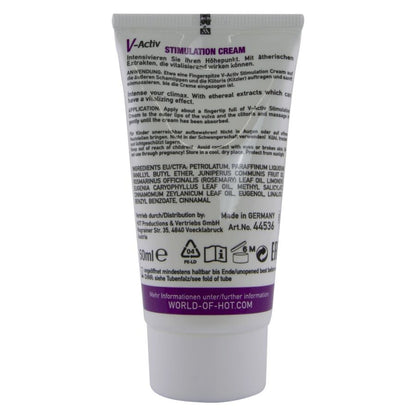 HOT - CRÈME STIMULANTE V-ACTIV POUR FEMMES 50 ML HOT