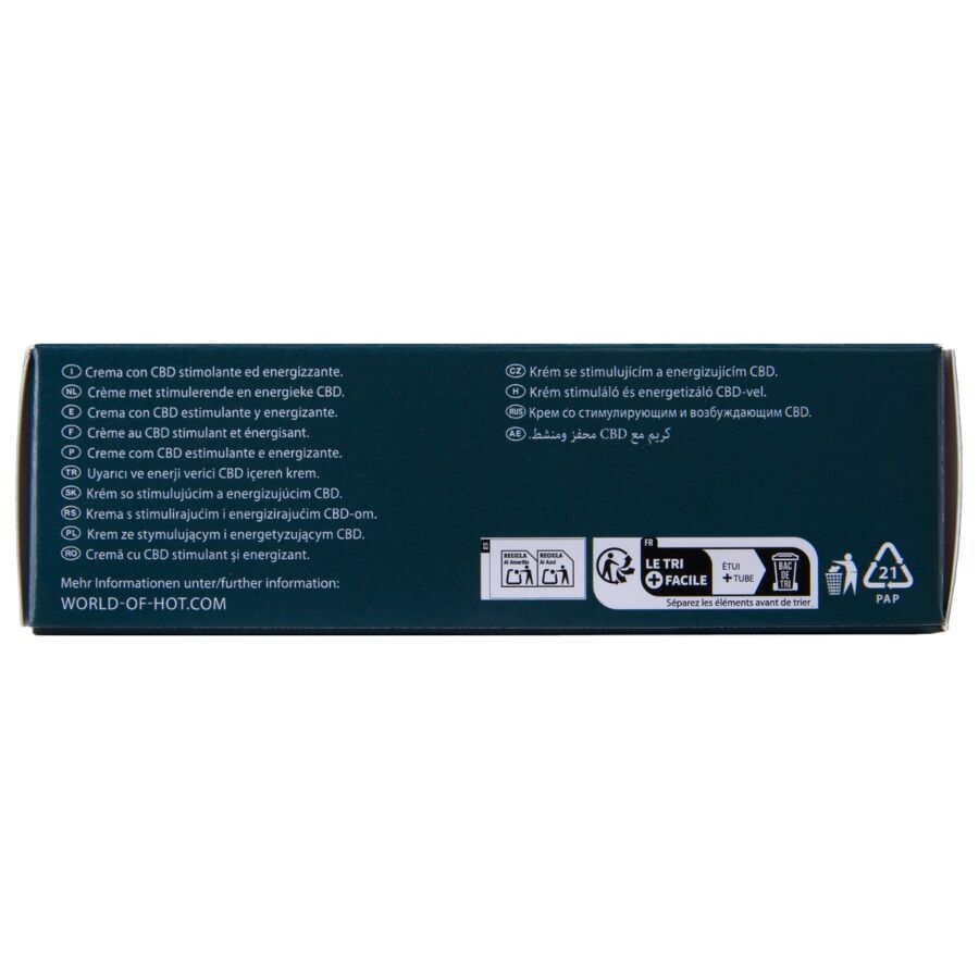 HOT - CRÈME DE MASTURBATION CHAUDE AU CBD UNISEXE 100 ML HOT