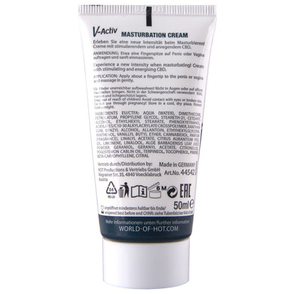 HOT - CRÈME DE MASTURBATION CHAUDE AU CBD UNISEXE 100 ML HOT