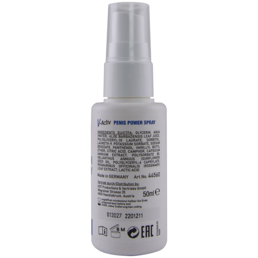 HOT - V-ACTIV, SPRAY STIMULANT POUR LE PÉNIS, 50 ML HOT