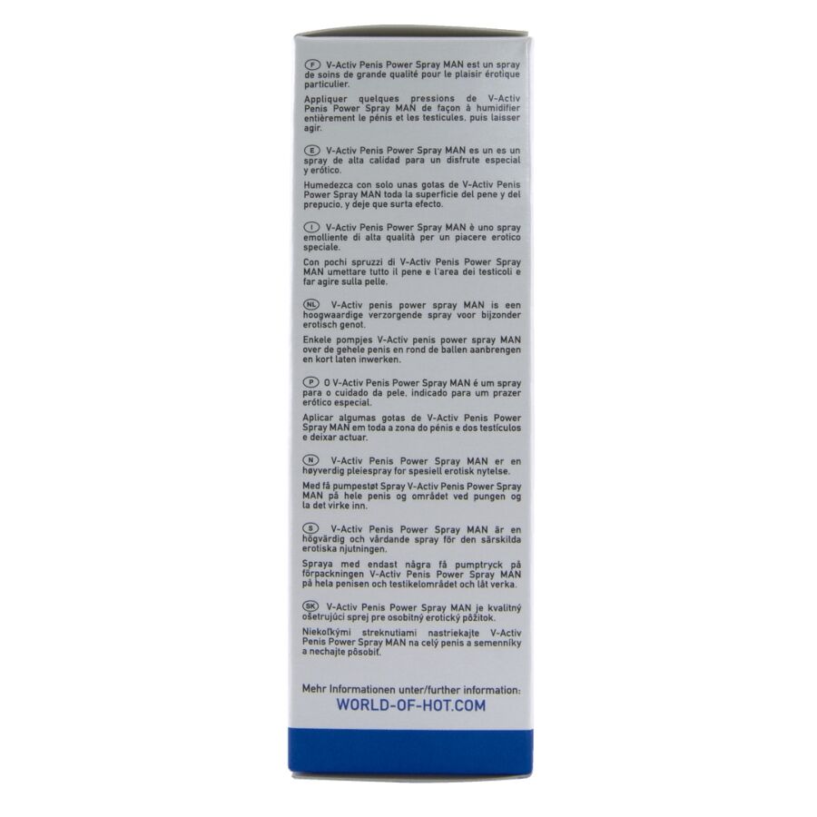 HOT - V-ACTIV, SPRAY STIMULANT POUR LE PÉNIS, 50 ML HOT