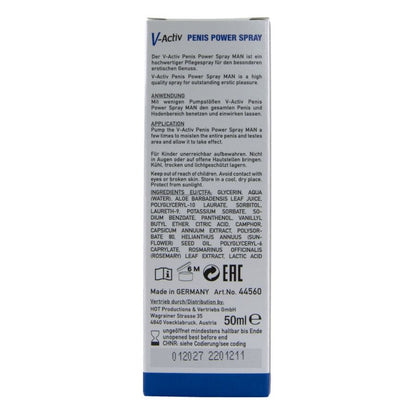 HOT - V-ACTIV, SPRAY STIMULANT POUR LE PÉNIS, 50 ML HOT