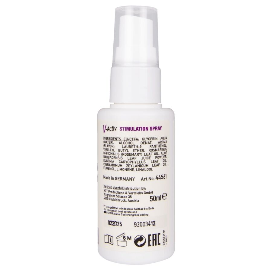 HOT - V-ACTIV SPRAY STIMULANT POUR FEMME 50 ML HOT