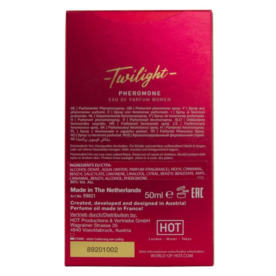 HOT - PARFUM PHEROMONE TWILIGHT POUR FEMME 50 ML HOT