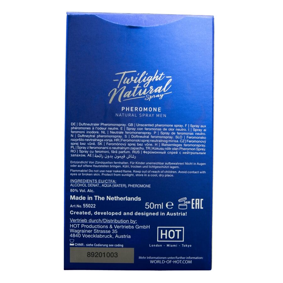 HOT - TWILIGHT PHEROMONE SPRAY NATUREL POUR HOMMES 50 ML HOT
